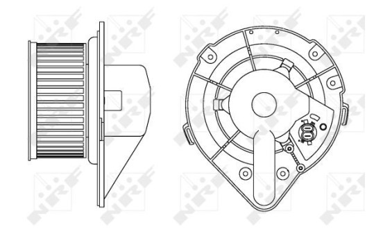 Ventilateur de chauffage 34164 NRF, Image 4