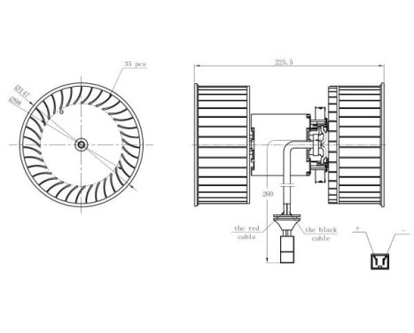 Ventilateur de chauffage 34264 NRF, Image 5