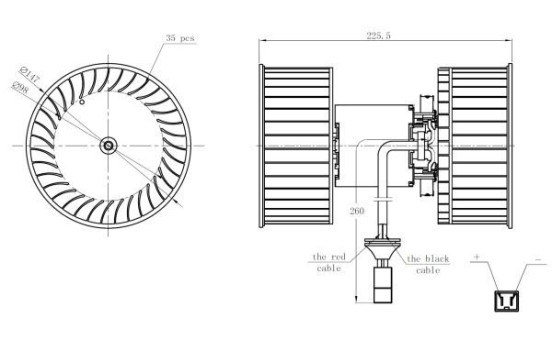 Ventilateur de chauffage 34264 NRF, Image 5