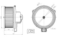 Ventilateur de chauffage 34291 NRF