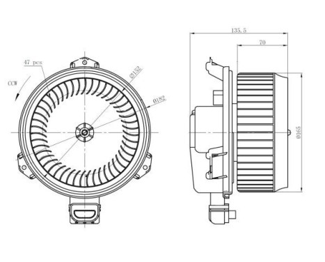 Ventilateur de chauffage 34298 NRF, Image 5