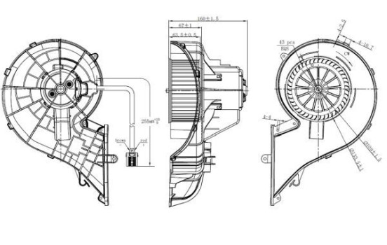 Ventilateur de chauffage 34353 NRF, Image 3