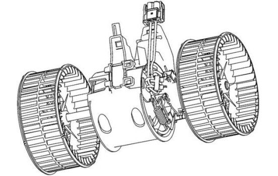 Ventilateur de chauffage AB 133 000P Mahle, Image 3