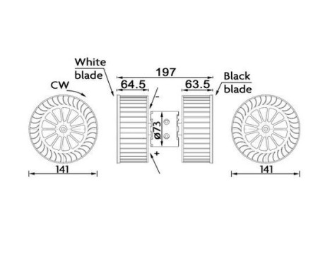 Ventilateur de chauffage AB 192 000S Mahle, Image 2