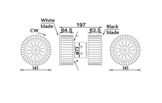 Ventilateur de chauffage AB 192 000S Mahle, Image 2