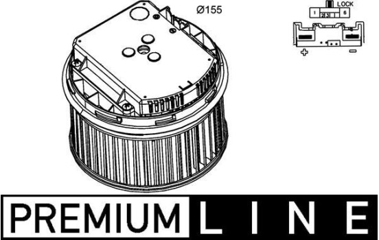 Ventilateur de chauffage AB 262 000P Mahle, Image 2