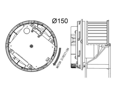 Ventilateur de chauffage AB 263 000P Mahle, Image 2