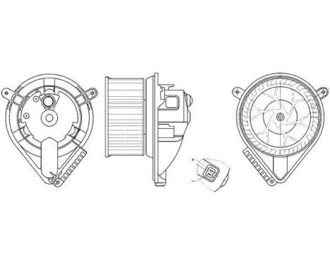 Ventilateur de chauffage AB 272 000S Mahle, Image 2