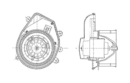 Ventilateur de chauffage AB 54 000P Mahle