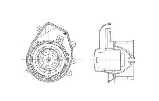 Ventilateur de chauffage AB 54 000P Mahle, Image 2