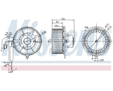 ventilateur de poêle 87031 Nissens, Image 6