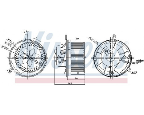 ventilateur de poêle 87032 Nissens, Image 5