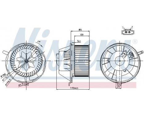 ventilateur de poêle 87034 Nissens, Image 6