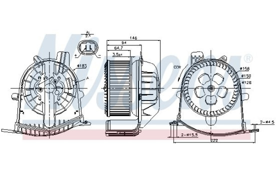 ventilateur de poêle 87038 Nissens, Image 5
