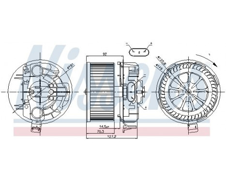 ventilateur de poêle 87043 Nissens, Image 6