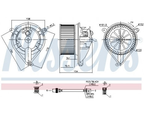 ventilateur de poêle 87052 Nissens, Image 6