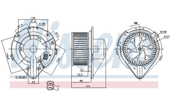 ventilateur de poêle 87064 Nissens, Image 6