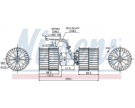 ventilateur de poêle 87071 Nissens, Image 6