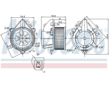 ventilateur de poêle 87124 Nissens, Image 6