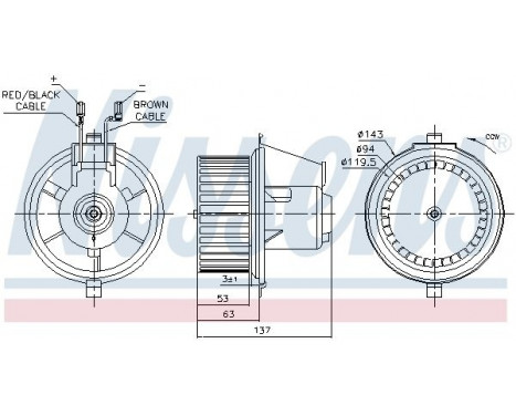 ventilateur de poêle 87148 Nissens, Image 7