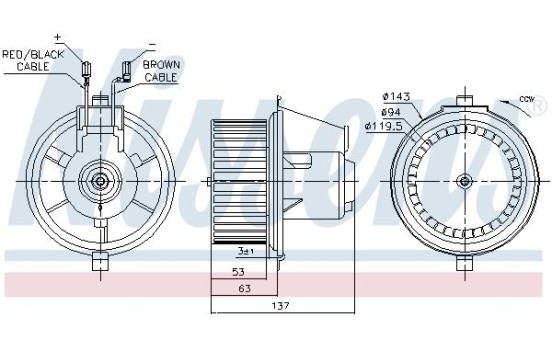 ventilateur de poêle 87148 Nissens, Image 7