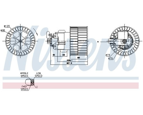 ventilateur de poêle 87154 Nissens, Image 6