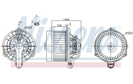 ventilateur de poêle 87162 Nissens, Image 5