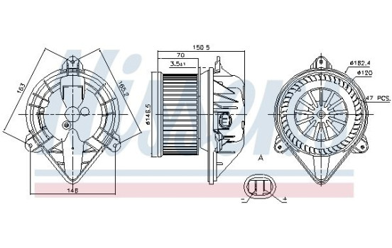 ventilateur de poêle 87173 Nissens, Image 5