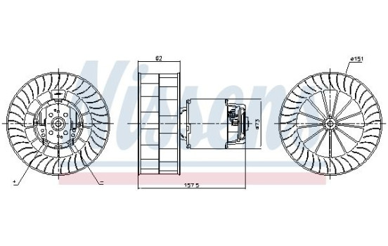 ventilateur de poêle 87253 Nissens, Image 6