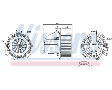 ventilateur de poêle 87281 Nissens, Image 6