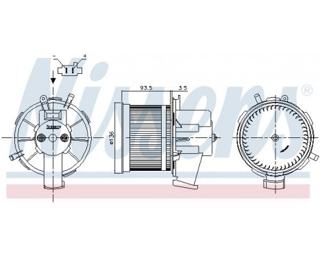 ventilateur de poêle 87301 Nissens, Image 6