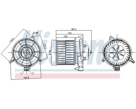 ventilateur de poêle 87312 Nissens, Image 6