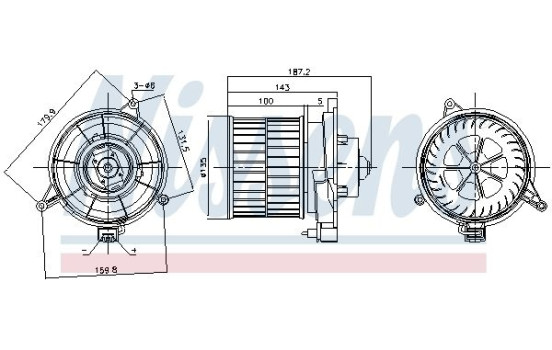 ventilateur de poêle 87312 Nissens, Image 6