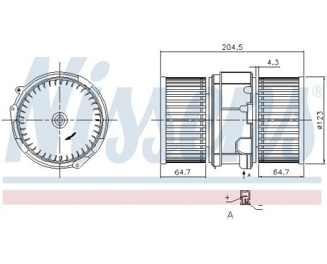 ventilateur de poêle 87357 Nissens, Image 6