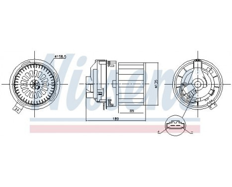 ventilateur de poêle 87358 Nissens, Image 6