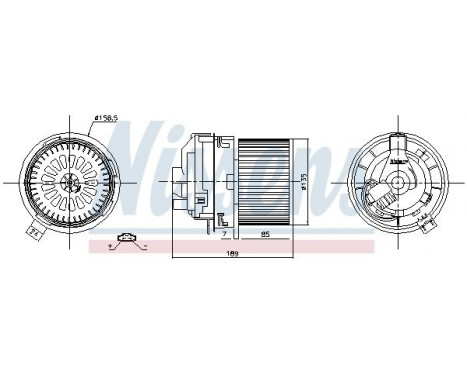 ventilateur de poêle 87360 Nissens, Image 6