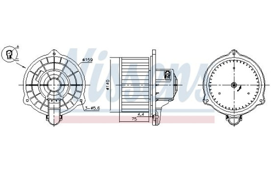 ventilateur de poêle 87389 Nissens, Image 5