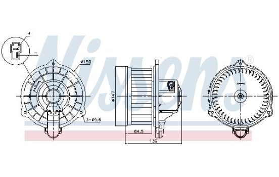 ventilateur de poêle 87390 Nissens, Image 6