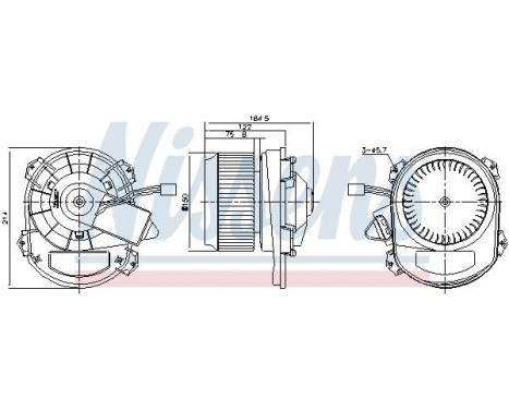 ventilateur de poêle 87430 Nissens, Image 6