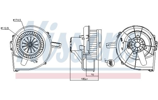 ventilateur de poêle 87435 Nissens, Image 6