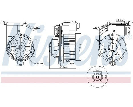 ventilateur de poêle 87449 Nissens, Image 5