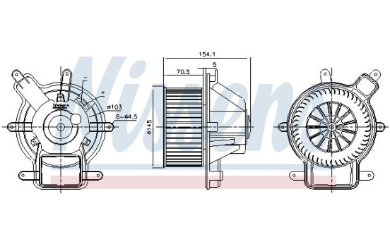 ventilateur de poêle 87464 Nissens, Image 6