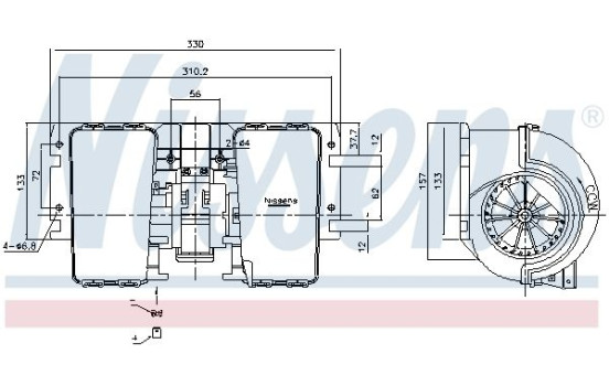 ventilateur de poêle 87486 Nissens, Image 6