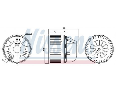 ventilateur de poêle 87490 Nissens, Image 6