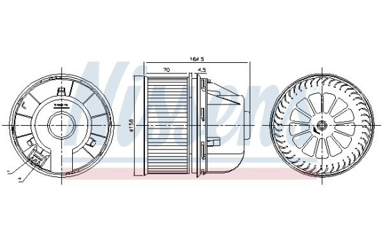 ventilateur de poêle 87492 Nissens, Image 6