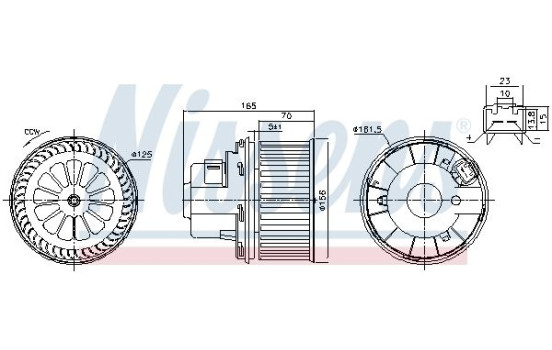 ventilateur de poêle 87499 Nissens, Image 6