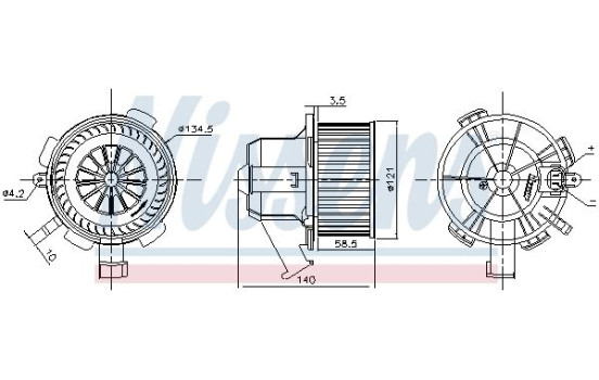 ventilateur de poêle 87503 Nissens, Image 6