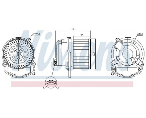 ventilateur de poêle 87506 Nissens, Image 6