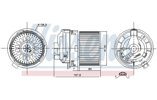 ventilateur de poêle 87508 Nissens, Image 6