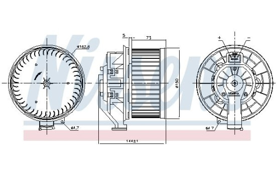 ventilateur de poêle 87532 Nissens, Image 6